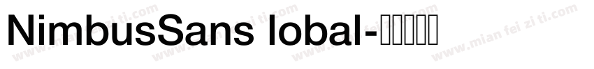 NimbusSans lobal字体转换